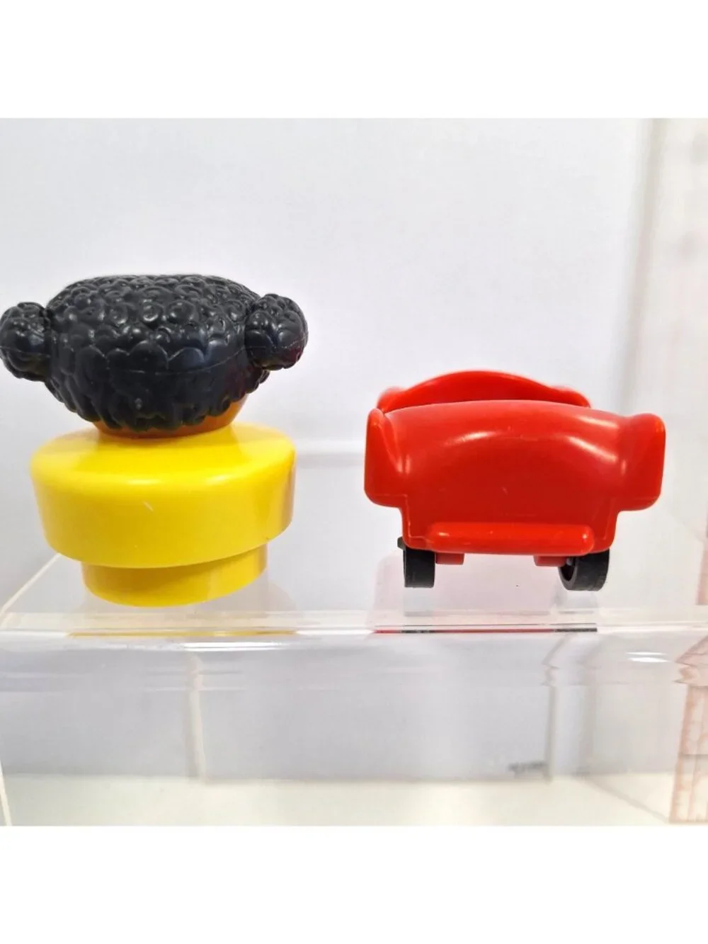 Chunky Little People African American Girl 1990 Red Black Car 1993 Vintage - Picture 4 of 11